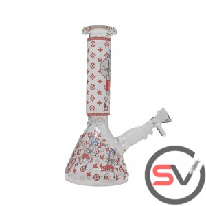 WRESTLER RICK GLASS BEAKER With ICE CATCHER 8inch (GLOW IN DARK)